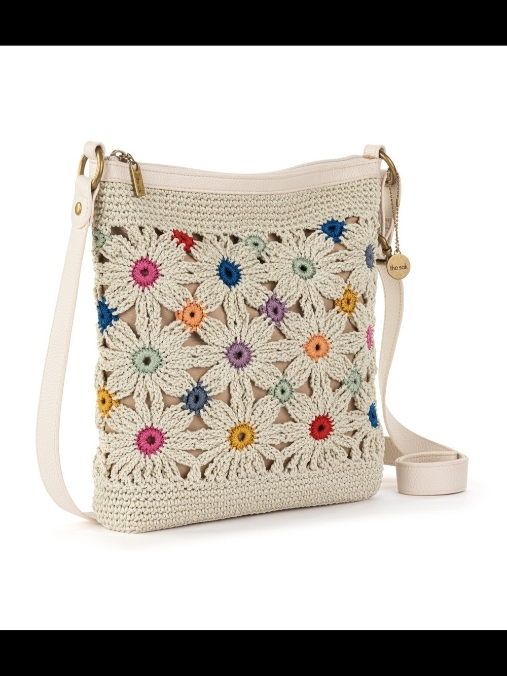 *NWOT* The Sak Crochet Crossbody Floral - Picture 4 of 9
